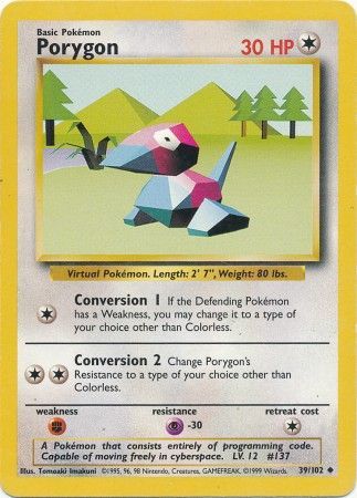 Porygon (39/102) [Base Set Unlimited]