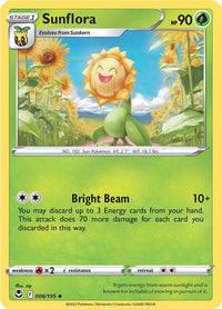 Sunflora 006  SWSH12 Silver Tempest - Uncommon