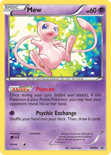 Mew (BW98) [Black & White: Black Star Promos]