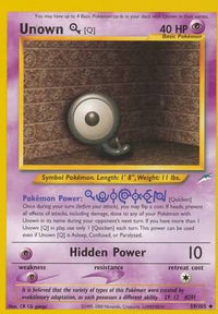 Unown [Q] (59/105) [Neo Destiny Unlimited]