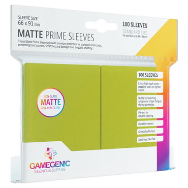 DP MATTE PRIME SLEEVES LIME  (100)