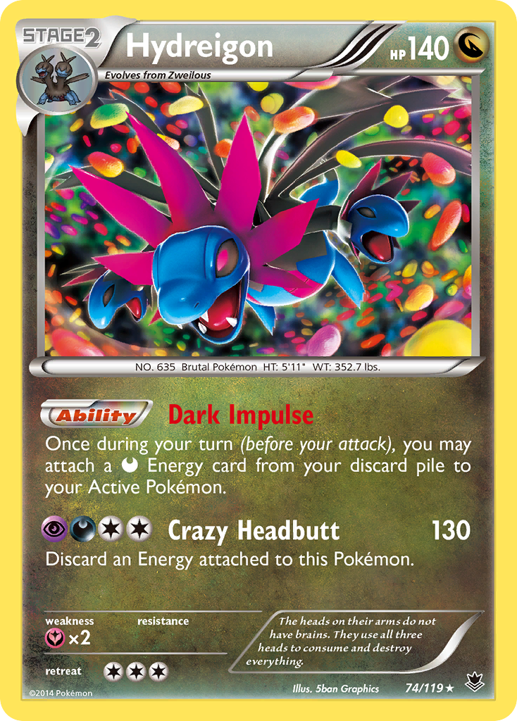 Hydreigon (74/119) [XY: Phantom Forces]