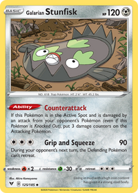 Galarian Stunfisk (125/185) [Sword & Shield: Vivid Voltage]