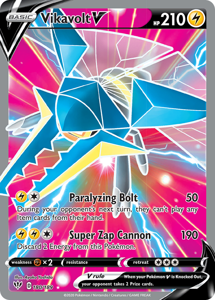 Vikavolt V (180/189) [Sword & Shield: Darkness Ablaze]