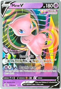 Mew V - 2022 (Andre Chiasson) 113  World Championship Decks - Ultra Rare