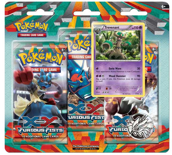 XY: Furious Fists - 3-Pack Blister (Trevenant)