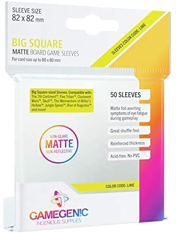 DP MATTE BIG SQUARE LIME (50)