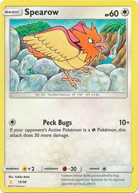 Spearow  SM Trainer Kit Lycanroc & Alolan Raichu - Common