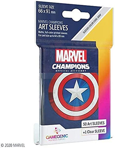 MARVEL CARD SLEEVE PACK CAPTAIN AMERICA ART SLEEVES