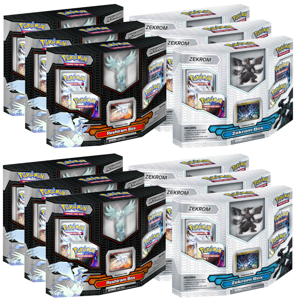  Pokemon Black White Card Supplies 9Pocket Binder Reshiram Zekrom  : Toys & Games