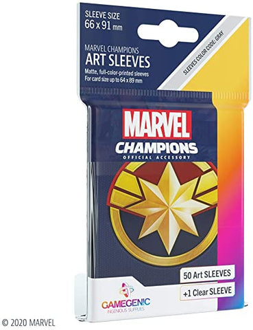 MARVEL CARD SLEEVE PACK CAPTAIN MARVEL ART SLEEVES