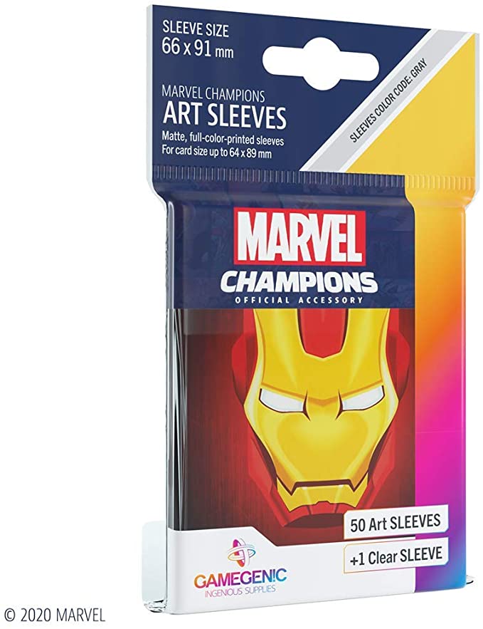 MARVEL CARD SLEEVE PACK IRON MAN ART SLEEVES