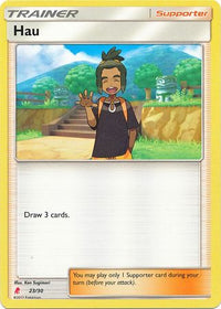 Hau (#23) (Lycanroc Half-Deck)  SM Trainer Kit Lycanroc & Alolan Raichu - Common
