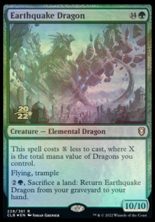 Earthquake Dragon [Commander Legends: Battle for Baldur's Gate Prerelease Promos]