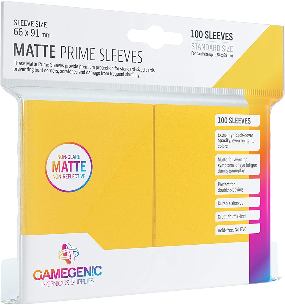 DP MATTE PRIME SLEEVES YELLOW (100)