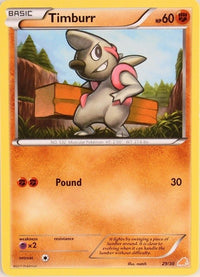 Timburr (#29)  BW Trainer Kit Excadrill & Zoroark - Common