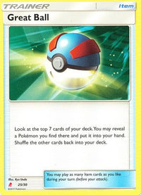 Great Ball (#25) (Lycanroc Half-Deck)  SM Trainer Kit Lycanroc & Alolan Raichu - Common
