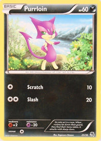 Purrloin (#25)  BW Trainer Kit Excadrill & Zoroark - Common