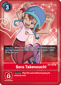 Sora Takenouchi [BT2-084] (Buy-A-Box Promo) [Release Special Booster Ver.1.0 Promos]