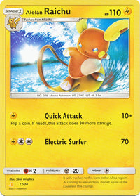 Alolan Raichu (#17 Non-Holo)  SM Trainer Kit Lycanroc & Alolan Raichu - Uncommon