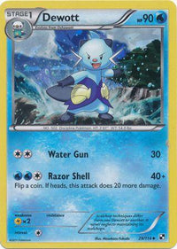 Dewott (Cracked Ice Holo) 029/114  - Holofoil Miscellaneous Cards & Products - Uncommon