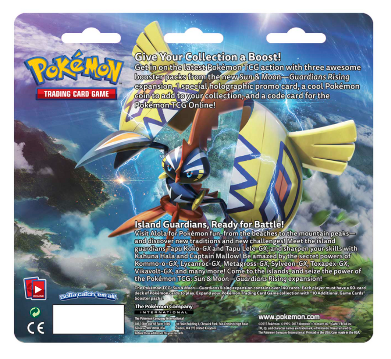  Pokemon TCG: Sun & Moon Guardians Rising, Bundle Of