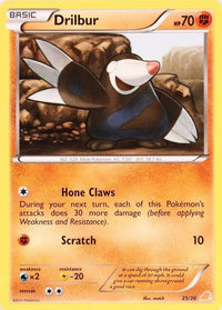 Drilbur (#25)  BW Trainer Kit Excadrill & Zoroark - Common