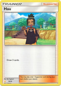Hau (#19) (Alolan Raichu Half-Deck)  SM Trainer Kit Lycanroc & Alolan Raichu - Common