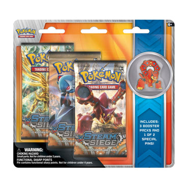 XY: Steam Siege - Collector's Pin 3-Pack Blister (Volcanion)