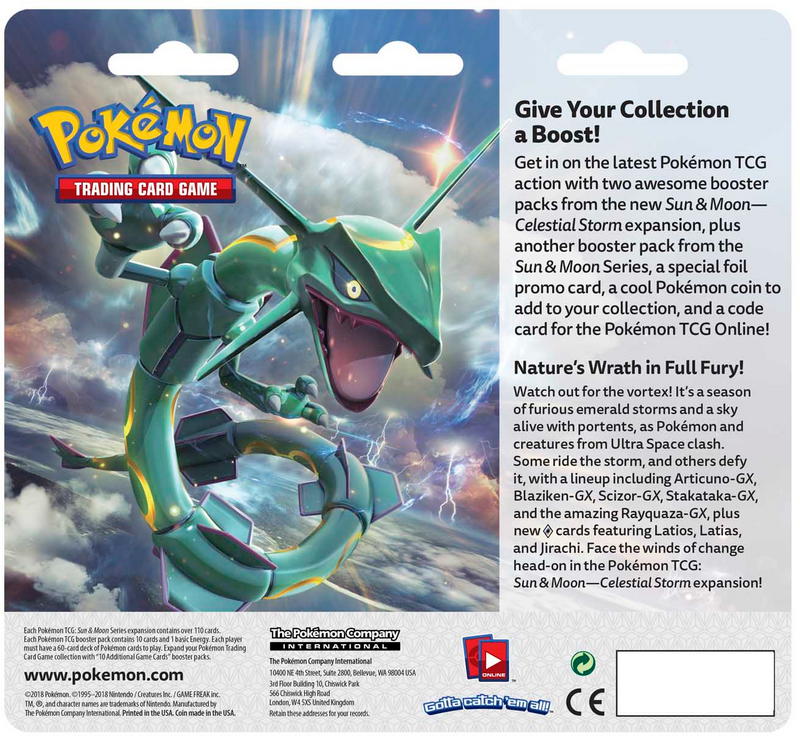 Sun & Moon: Celestial Storm - 3-Pack Blister (Tapu Koko)