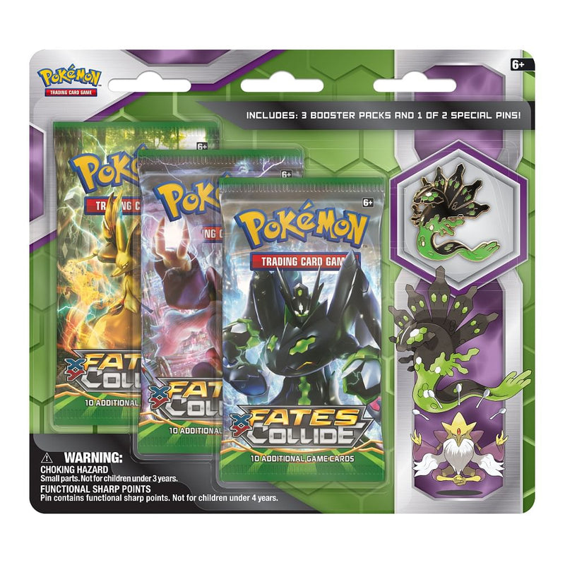 XY: Fates Collide - 3-Pack Pin Blister (Zygarde)