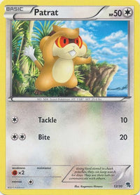 Patrat (#12)  BW Trainer Kit Excadrill & Zoroark - Common