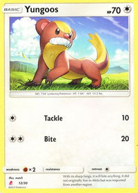 Yungoos  SM Trainer Kit Lycanroc & Alolan Raichu - Common
