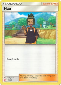 Hau (#19) (Lycanroc Half-Deck)  SM Trainer Kit Lycanroc & Alolan Raichu - Common