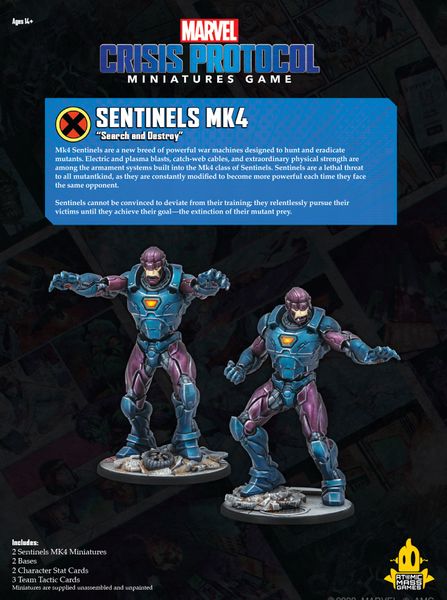 Sentinels Mk4 - Marvel Crisis Protocol