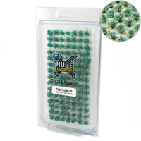 TEAL FLOWERS TUFTS