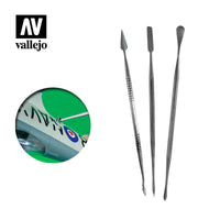 STAINLESS STEEL CARVERS (x3)