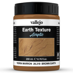 ACRYLIC EARTH TEXTURE - BROWN EARTH (200ml)