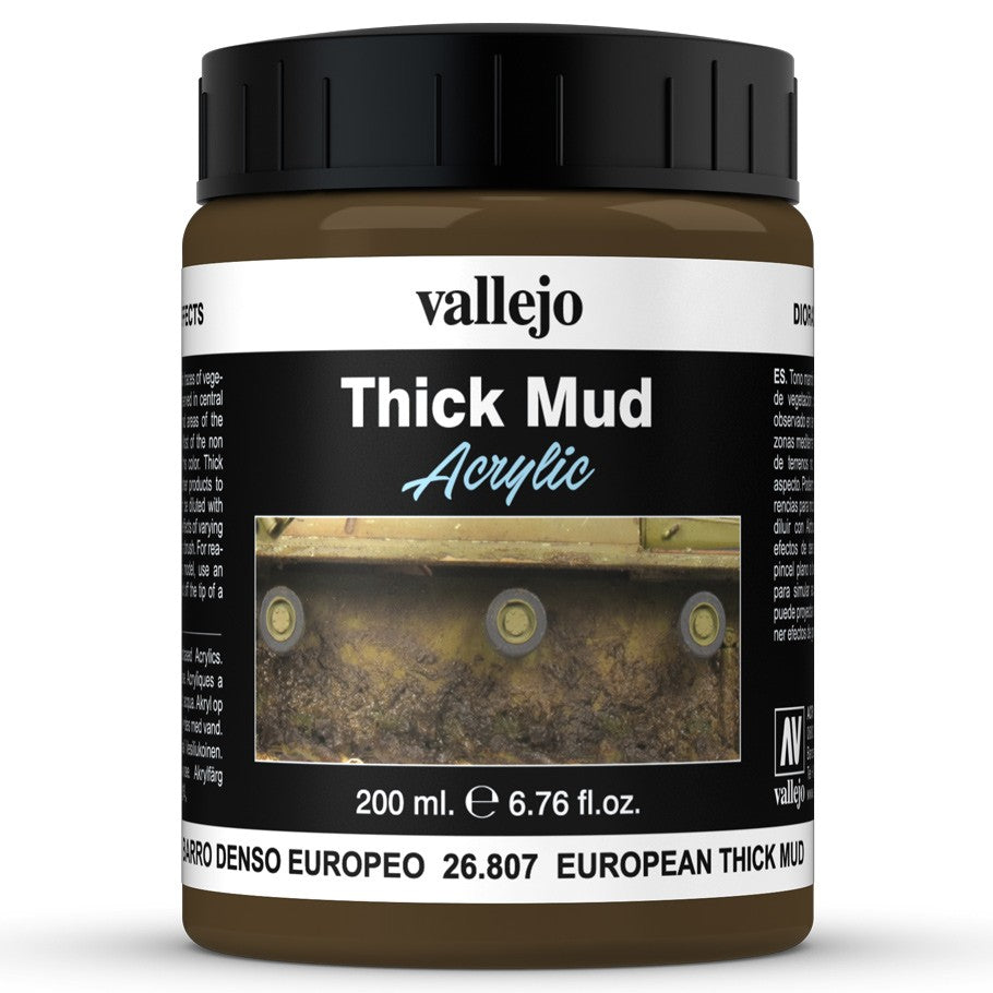 ACRYLIC THICK MUD - EUROPEAN MUD (200ml)