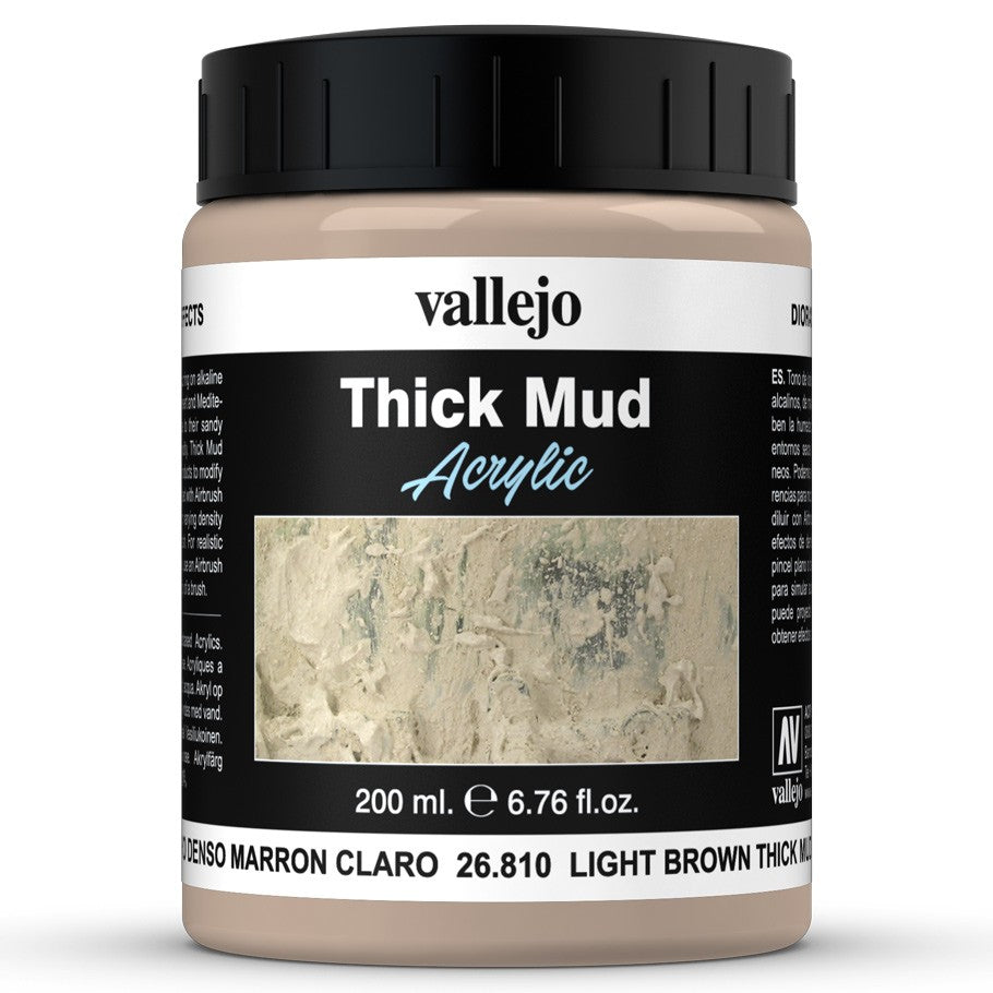 ACRYLIC THICK MUD - LIGHT BROWN MUD (200ml)