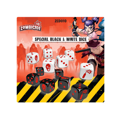 ZOMBICIDE: SPECIAL BLACK & WHITE DICE SET